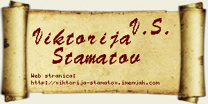 Viktorija Stamatov vizit kartica